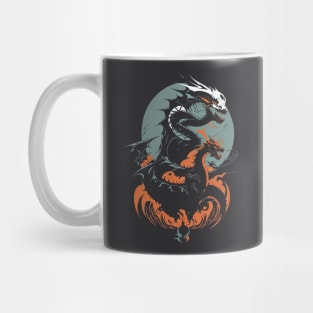 Enigmatic fantasy silhouette Dragon Mug